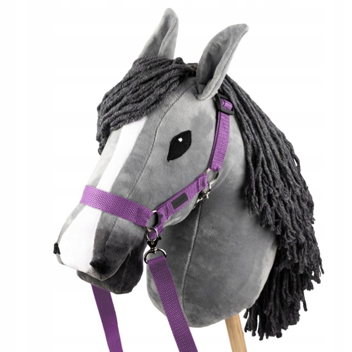 Zestaw Skippi - Hobby Horse Сірий і додатковий Недоуздок - лавандовий — фото 3