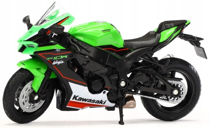Гонщик Kawasaki Ніндзя ZX-10R модель металева 1:18 WELLY 2021 — фото 9