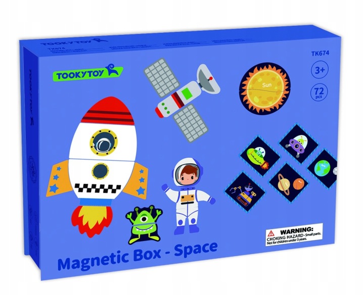 UKŁADANKA MAGNETYCZNA DREWNIANA KOSMOS PUZZLE TOOKY TOY Kod producenta TK674
