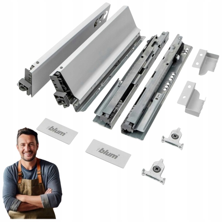 Blum Tandembox Antaro Šuplík 270 mm M nízká 86 mm šedá