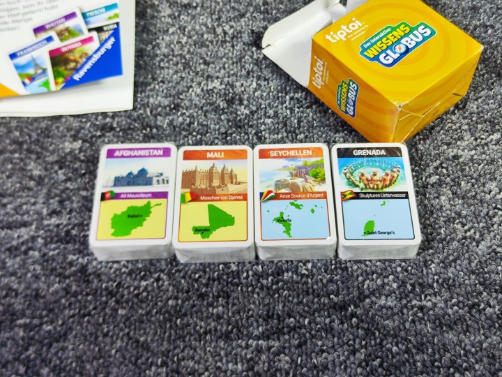 Глобус Ravensburger політико-фізичний діам. 23 см Німецька мова (вживаний) — фото 7