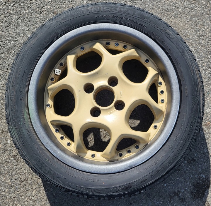 disc aluminium AEZ wheel tyre LETNIA UNIROYAL 195/50 R15 7J 15 4X100 VW