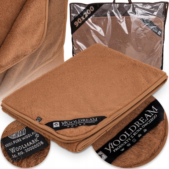 Prostěradlo Prodyšné Velbloudí Vlna Camel Na Postel 90x200