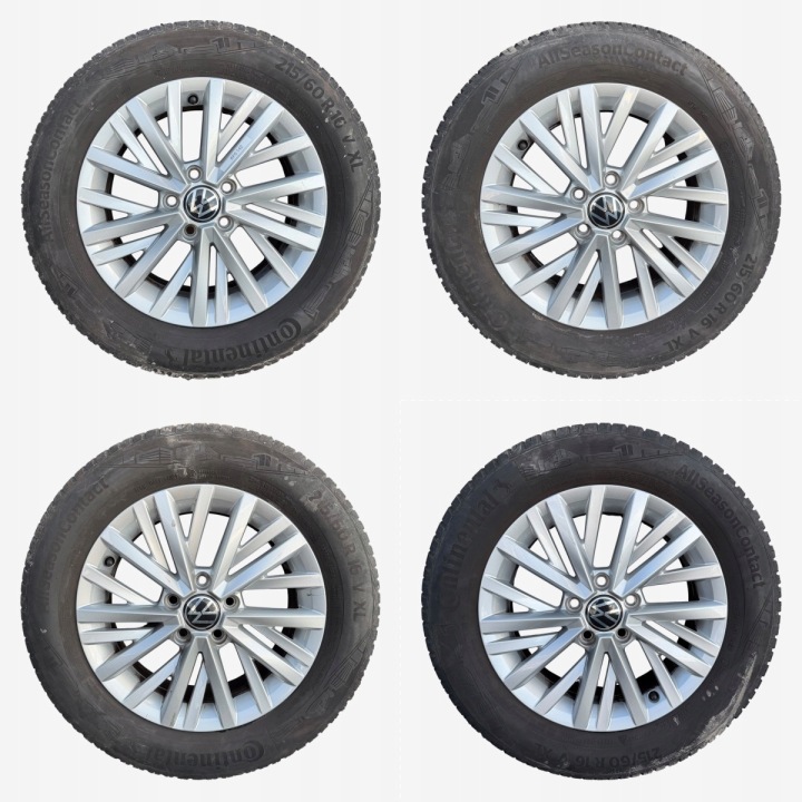 discs wheels tyres VOLKSWAGEN T-ROC CONTINENTAL 215/60/16" 5MM all season M+S