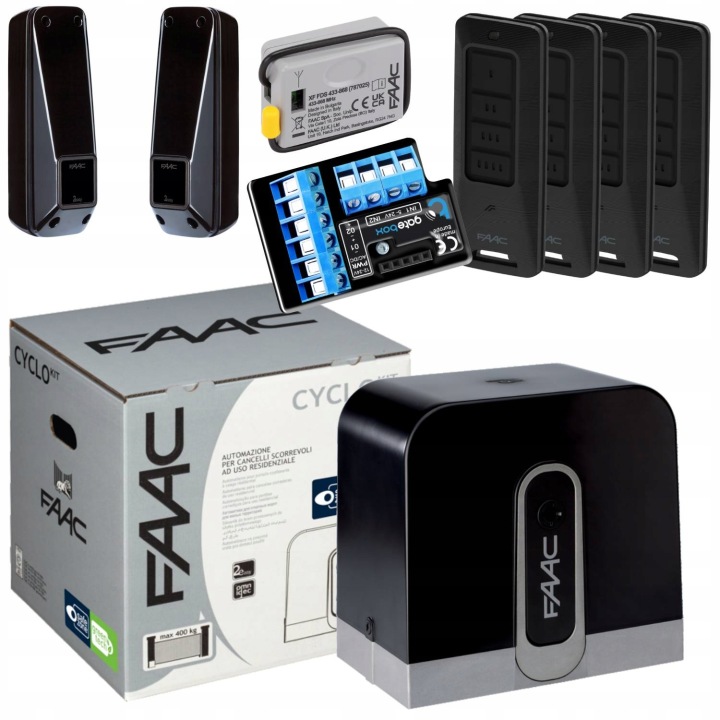 Faac Cyclo C720+ WiFi Modul Pilot XT4FDS 4ks pohon posuvné brány
