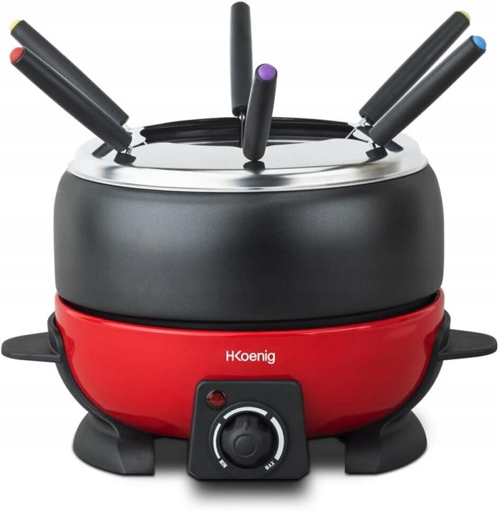 Elektrický fondue set 6 osob 6 vidliček 2 l 800 W