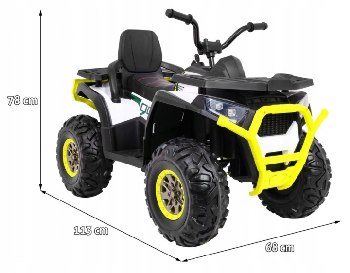 Квадроцикл на акумулятор XMX607 ATV 4x4 Desert Білий — фото 2