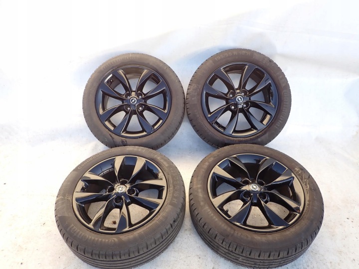 OPEL 6,5x16 CONTINENTAL CONTIECOCONTACT 195/55 R16 KOMPLET disk Gumy