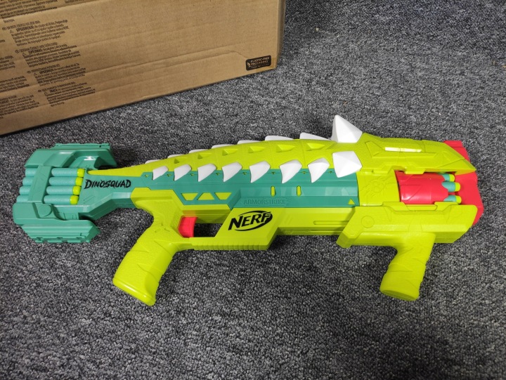 Nerf, бластер DinoSquad Armorstrike, поворотний барабан на 8 стрілок — фото 4