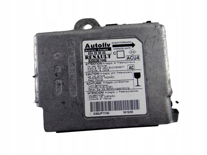 module SENSOR airbag RENAULT SCENIC II 604 28 99 00