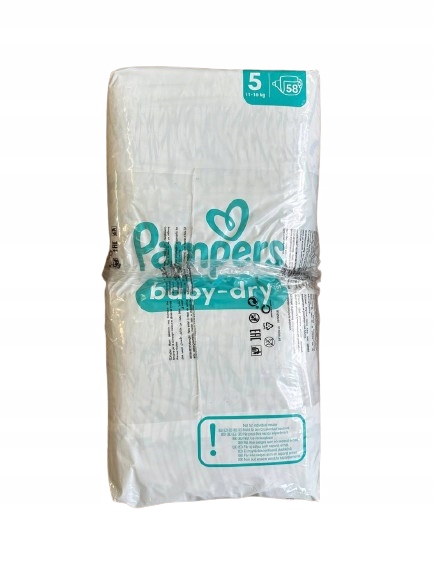 Підгузки Pampers Baby-Dry Junior Oeko-Tex Підгузки Розмір 5 58 шт. — фото 5