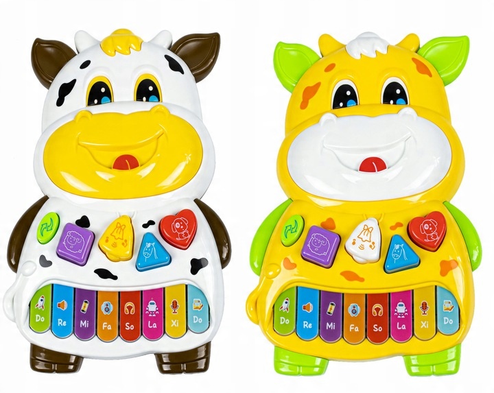 COLORFUL EDUCATIONAL PIANO INTERACTIVE ORGANS SOUNDS COW FOR CHILDREN Brand click4TOYS