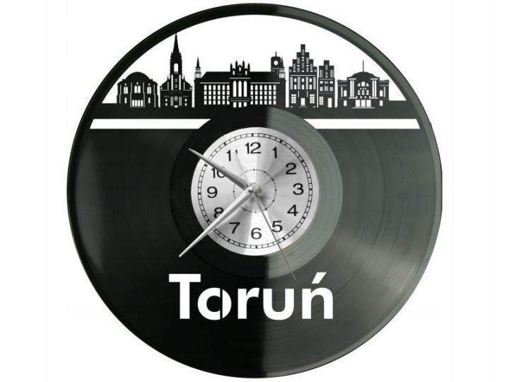Toruň Město Polsko Nástěnné hodiny Vinylová deska Moderní Dekorativní Na