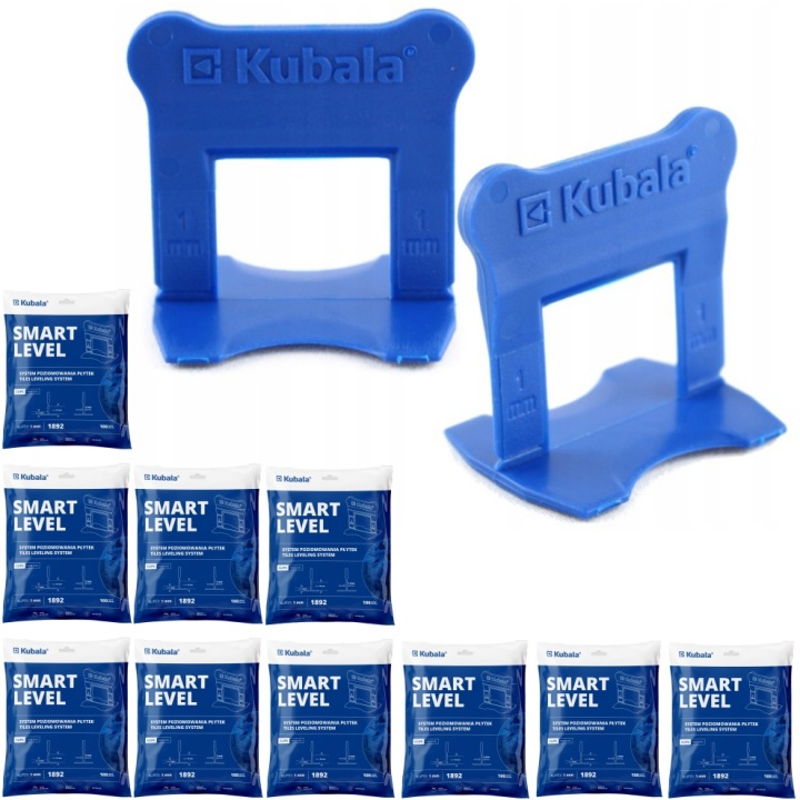 Kubala Smart Level Klipsy Pro Vyrovnávání Dlaždic 1 MM Sada 1000 Kusů