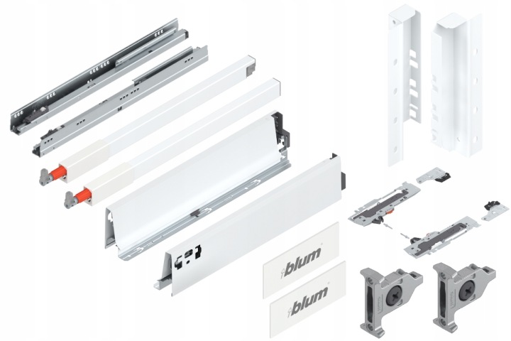 Blum Tandembox 350 Šuplík střední Tip-On C bílá