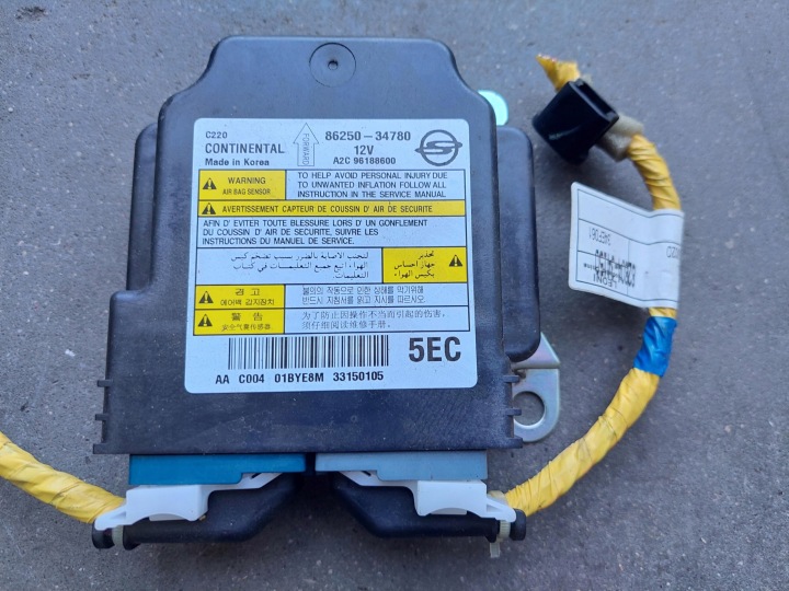 modul riadiaca jednotka airbag 86250-34780 SSANGYONG KORANDO III 3 LIFT 2.2 D XDI