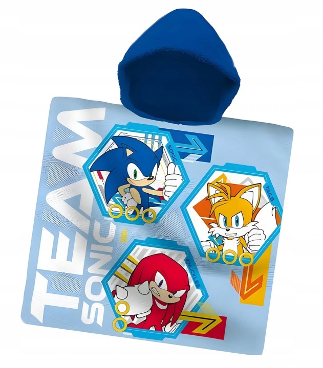 Накидка з капюшоном Пончо 120x60 см Пончо синій рушник SONIC — фото 2