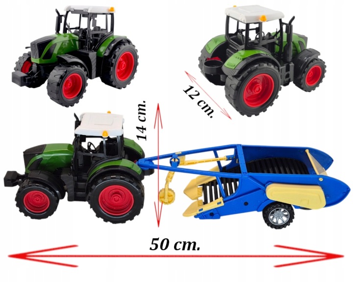 Великий Трактор JOHN DEERE з Причепом Захист від ударів Для Картоплі Привід — фото 5