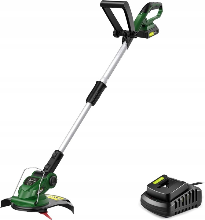 SnapFresh Akumulátorová sekačka na trávy s 20 nylonovými čepelemi 26 cm