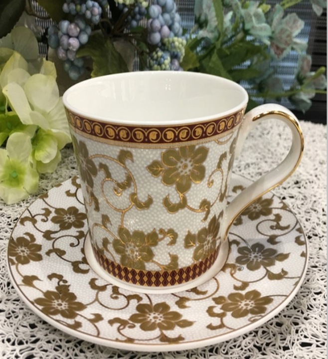 Šálek porcelán podšálek orientální vzor květiny