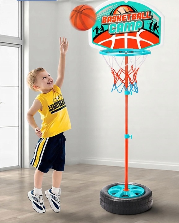 BASKETBALL SET ADJUSTABLE TO 120CM SHIELD BASKET BALL SPORTS TOY Packaging status original