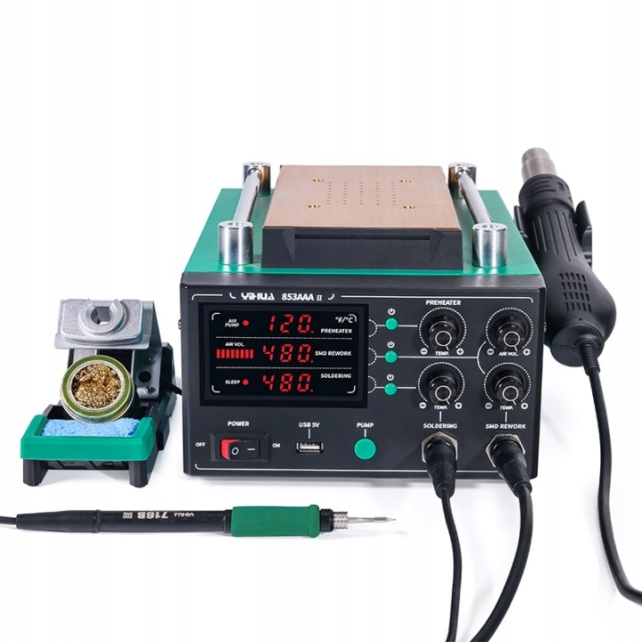 Přesná Páječka Na Hroty C210 Hot Air LCD Separátor Yihua 853 Aaa-ii