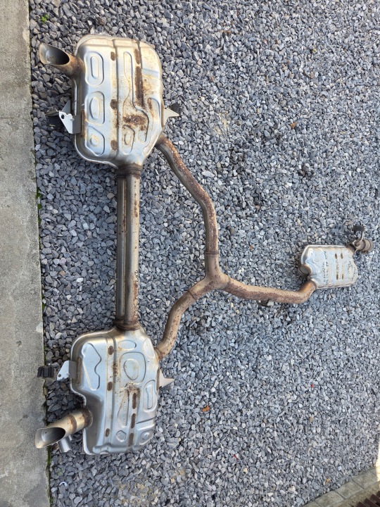 Échappement TLUMIK AUDI A6 C8 2.0 TFSI HYBRYDA KOMPLET 4K0253611AC 4K0253612C