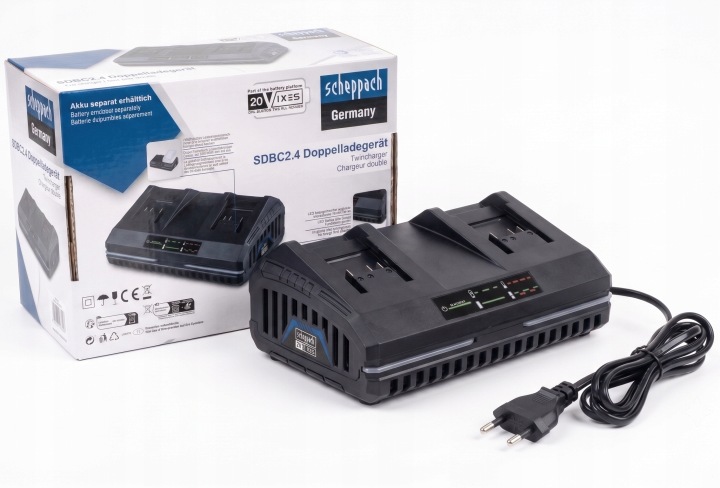 Duální nabíječka SDBC2.4 20V Ixes Scheppach