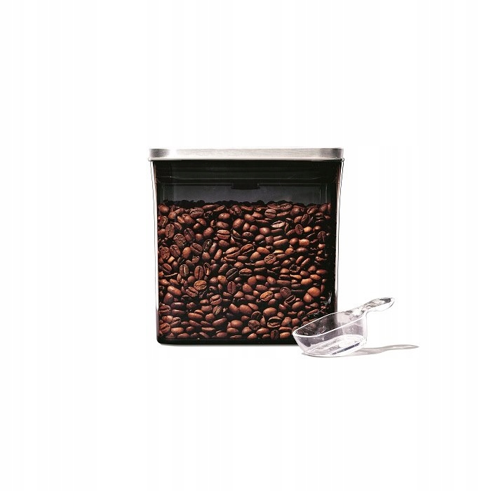 Kuchyňská nádoba Oxo Pop Steel na kávu 1600 ml s odměrkou 10,5 x 16 cm