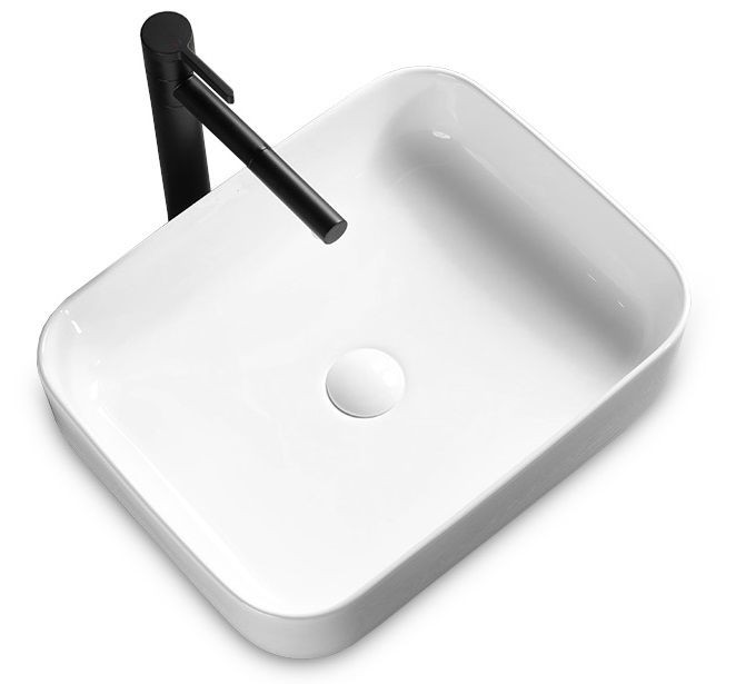 Umyvadlo na desku Demi Slim 51x39 bílé (REA-U1953) /po/