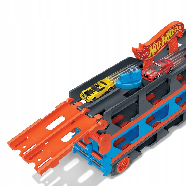 HOT WHEELS транспортер евакуатор для машинок трек гоночний розкладний — фото 2