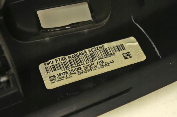 RP051 Ford Edge Mk2 ↑ Board Cover Baggage Cap FT4B-R406A64-AE 7