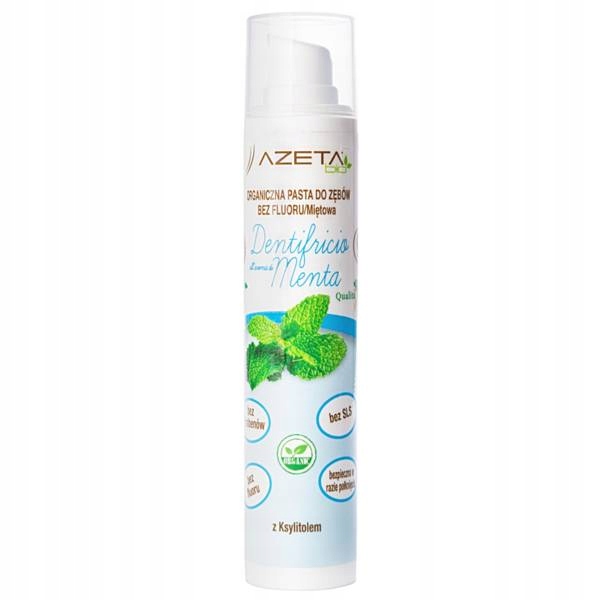 Azeta Bio - зубна паста для дітей, сім'ї - без фтору - М'ятна — фото 2