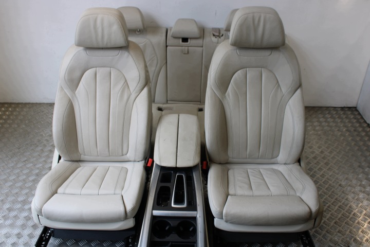 FOTELE belső bőr SKORY kárpit krém szinű COMFORT BMW X5 F15