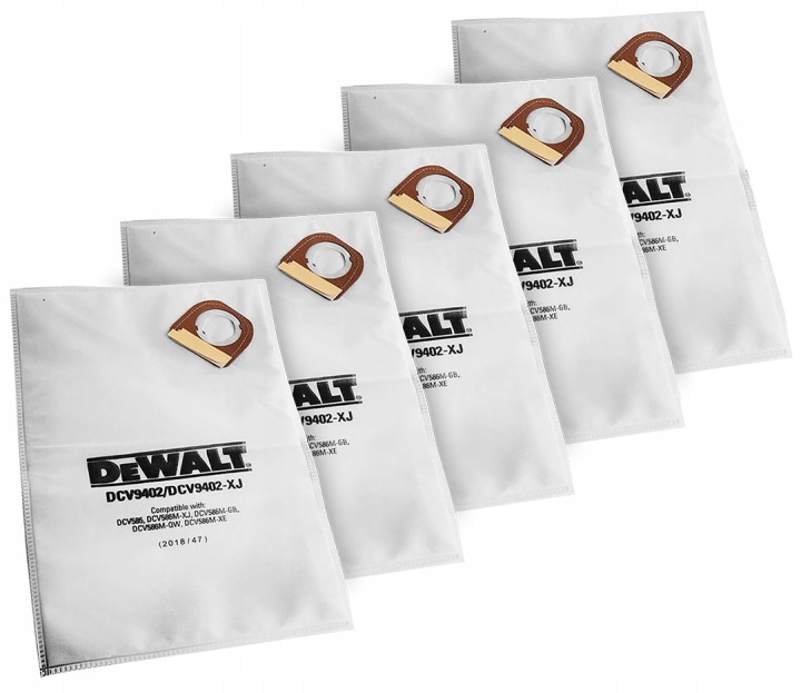Plátěné sáčky do vysavače DCV586M 5 ks Dewalt