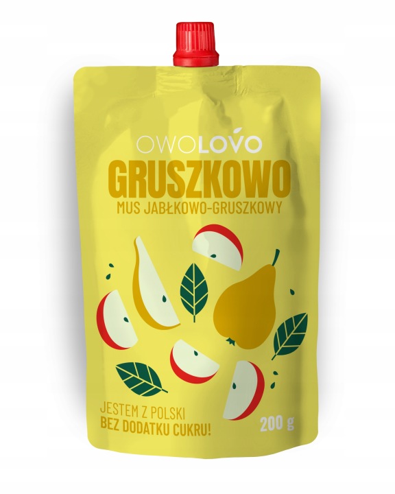 Пюре Яблучно Грушевий 200 г Owolovo
