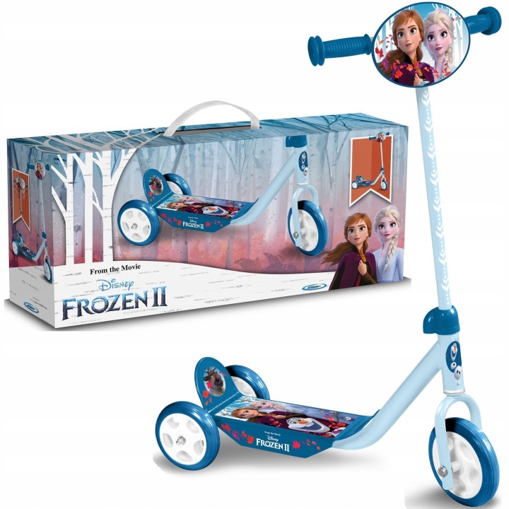 Самокат Frozen II ANNA ELSA 3 Колісна Дитяча Pulio Складана Синя (виставковий) — фото 2