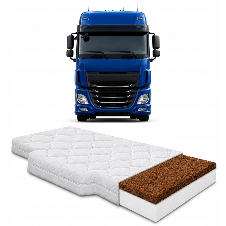 Pěnová Matrace s kokosem 74x200x11 pro pevnou kabinu Scania H1