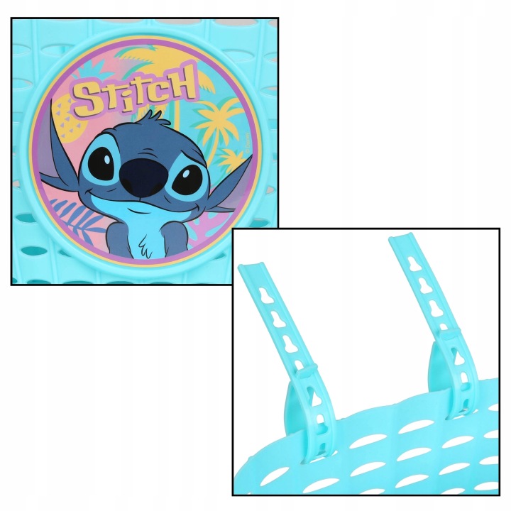 Кошик на велосипед самокат кермо STITCH - кошик дитячий — фото 3
