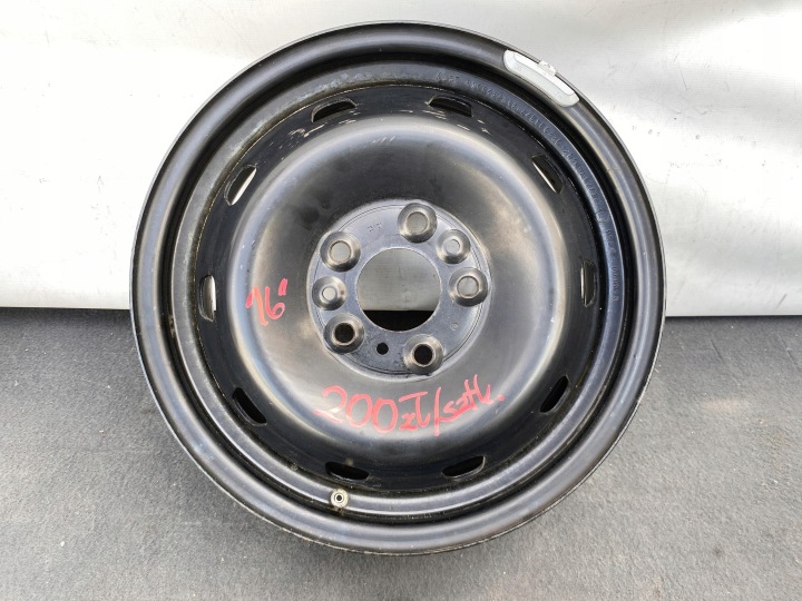 DUCATO BOXER JUMPER CERCHIO STALOWA PRZEJSCIE Z 15" per 16" 5x118 6JX6H2 ET68