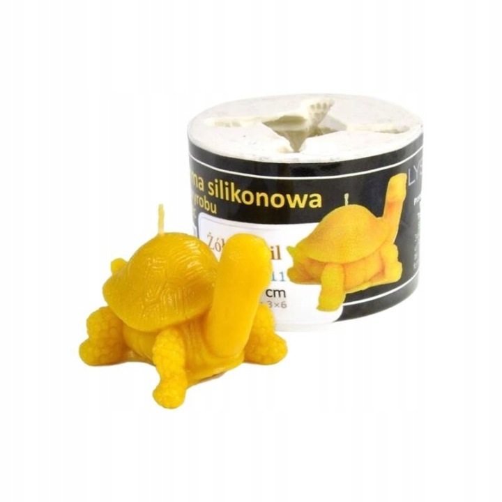 Silokonová Forma na výrobu voskových svíček želva Emil Výška 4,5 cm