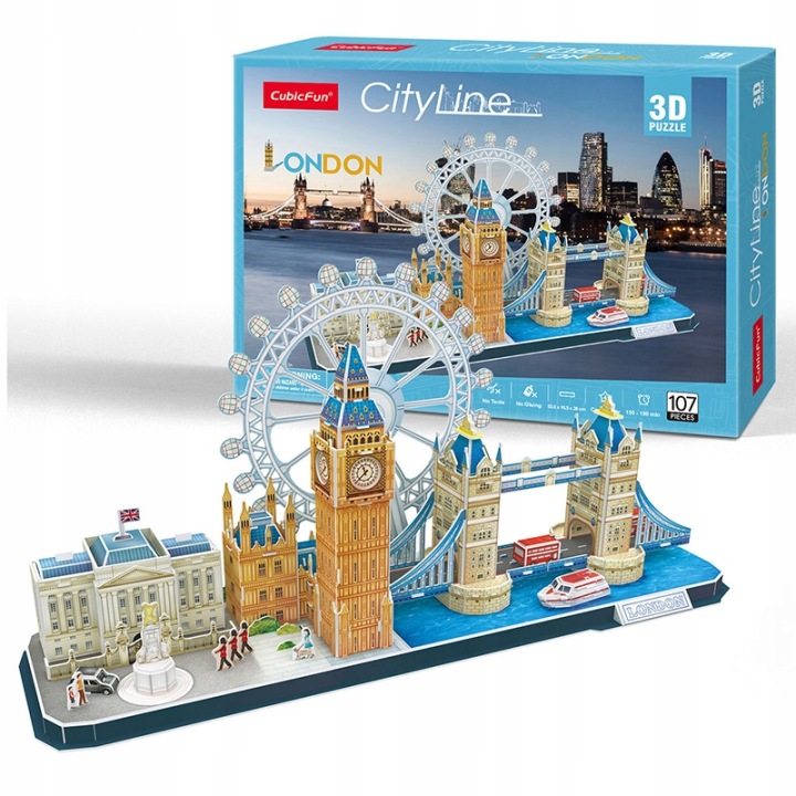 Пазли 3D 107 ел. City Line London Cubic Fun 32470 — фото 2
