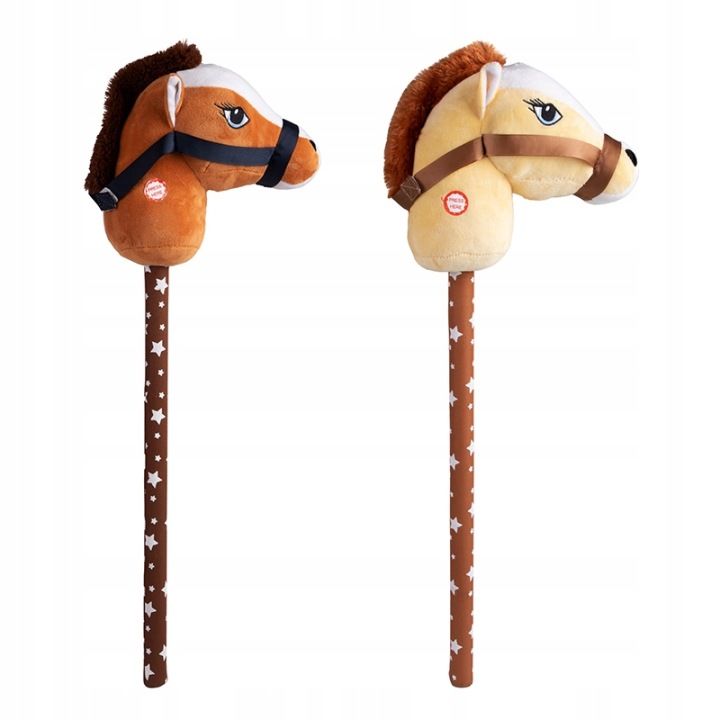 HOBBY HORSE кінь на палиці паличці голова коня плюшева конячка звуки