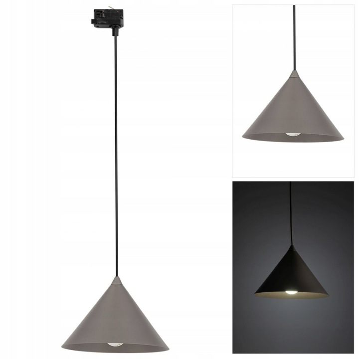 Tracer Cono hnědá industriální kolejnice nad bar v kuchyni Tk Lighting
