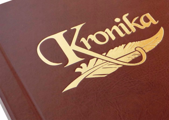 Хроніка позолочена A3, 90 карток, вертикальна – коричнева — фото 4