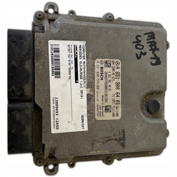 MERCEDES GLC 2.2 CDI A6519006401 A6519014001 0281030556 computer ECU