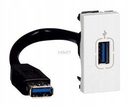 Mosaic Usb 3.0 zásuvka s kabelem Legrand 078746