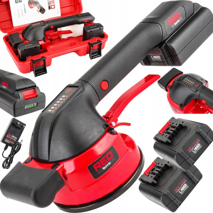Přísavka Pro Pokládku Desek Vibrátor Pro Vyrovnávání 2xAKU 18V
