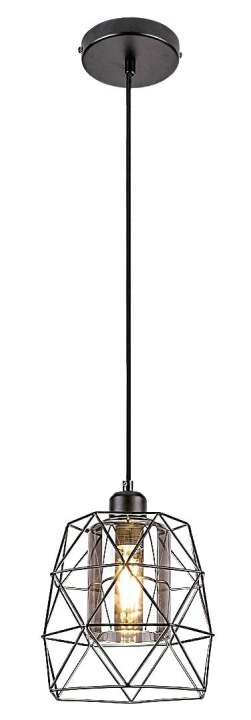 Rabalux Emrys Závěsná lampa E27 černá matná 1x40W IP20