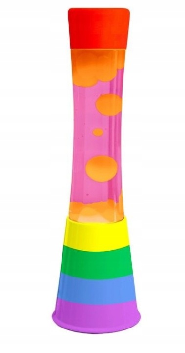 Lávová lampa magma Lava Lawa lampa kov/sklo 1724 Duhová věž 40 cm Fis